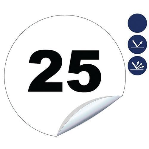 Kruhová značka Novap omezení rychlosti "25",200 mm, nálepka