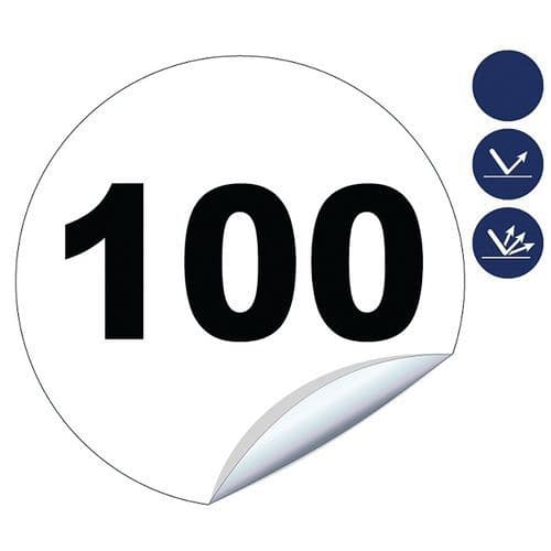 Kruhová značka Novap omezení rychlosti "100" - 200 mm, nálepka