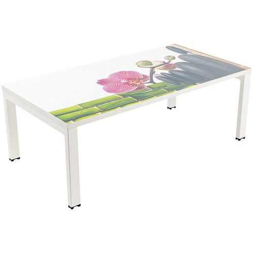 Konferenční stolek Manutan Expert Easy Office, 114 x 60 cm, bambus