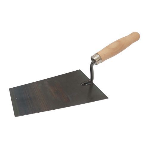 TOPTRADE lžíce zednická, ocelová, profi, 180 x 130 mm