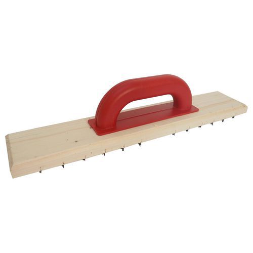 TOPTRADE škrabák velký, dřevěný, na ytong, profi, 450 x 85 mm