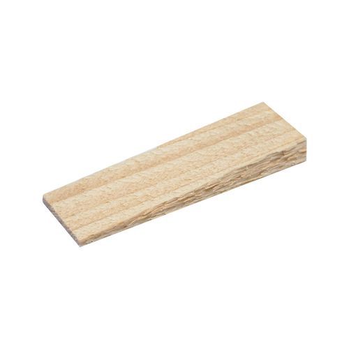 Klínky dřevěné, montážní, v kbelíku, balení 150 ks, 80 x 25 x 10 – 3 mm