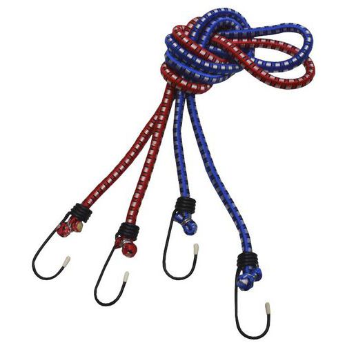 TOPTRADE gumolano upínací, s háčky, sada 2 ks, do 13 kg, průměr 10 mm x 120 cm