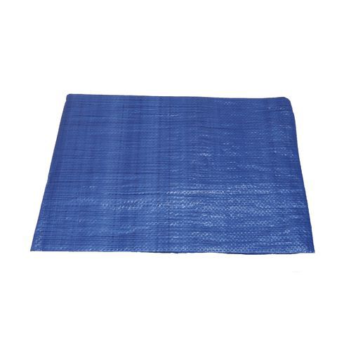 TOPTRADE plachta krycí, modro-zelená, s kovovými oky, 15 x 20 m, 150 g / m2, profi