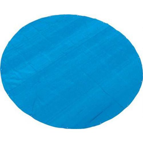 TOPTRADE plachta krycí, modrá, s kovovými oky, kulatá, průměr 4,5 m, 150 g / m2, profi