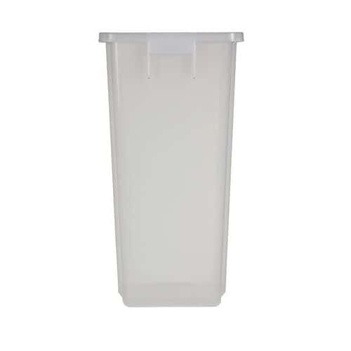 Plastový odpadkový koš Probbax na tříděný odpad, bez víka, 60 l, šířka 46 cm, transparentní