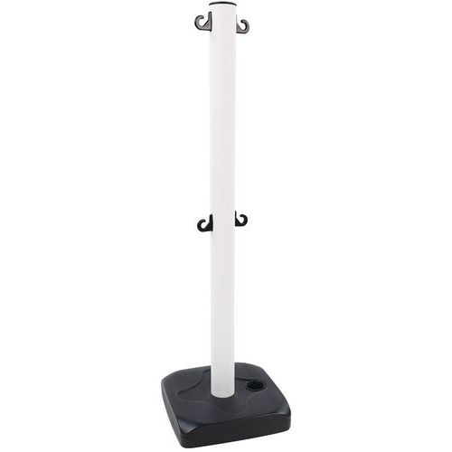 Plastový zahrazovací sloupek Manutan Expert, výška 90 cm, bílý
