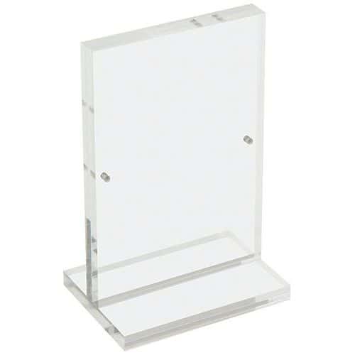 Magnetický stojánek na letáky Manutan Expert, typ T na výšku, A6
