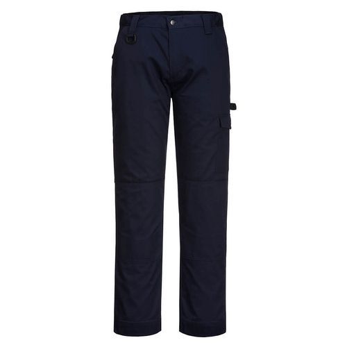Super Work Trouser, modrá, zkrácené, vel. 28