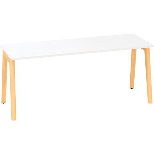 Kancelářský stůl Alfa Root, 180 x 80 x 74,2 cm, bílý
