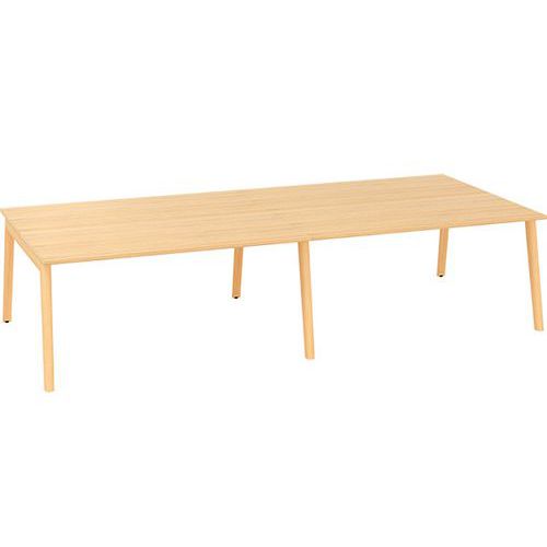 Kancelářský stůl Bench Alfa Root, 360 x 160 x 74,2 cm, dub