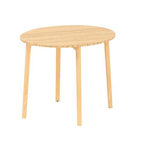 Kruhový konferenční stůl Alfa Root, 90 x 74,2 cm, dub
