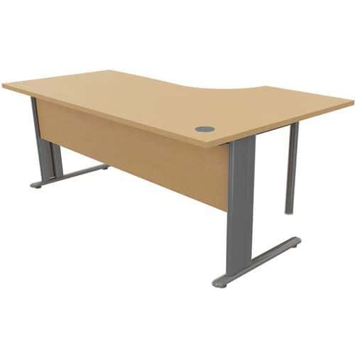 Kancelářský stůl Manutan Expert, 72 x 180 x 110 cm, levé provedení, buk