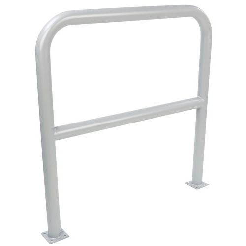 Kovová zábrana, délka 100 cm, průměr 59 mm, šedá - Manutan Expert