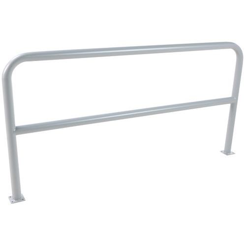 Kovová zábrana, délka 200 cm, průměr 59 mm, šedá - Manutan Expert