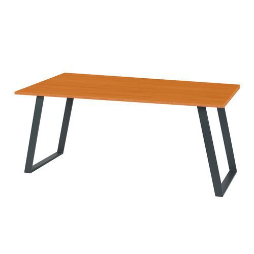 Kancelářský stůl Shape, 160 x 80 x 75 cm, rovné provedení, třešeň