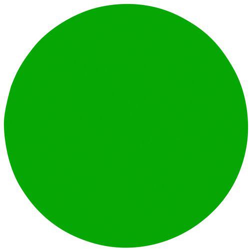 Signalizační podlahové značení Manutan Expert, 9 cm, 100 ks, zelené