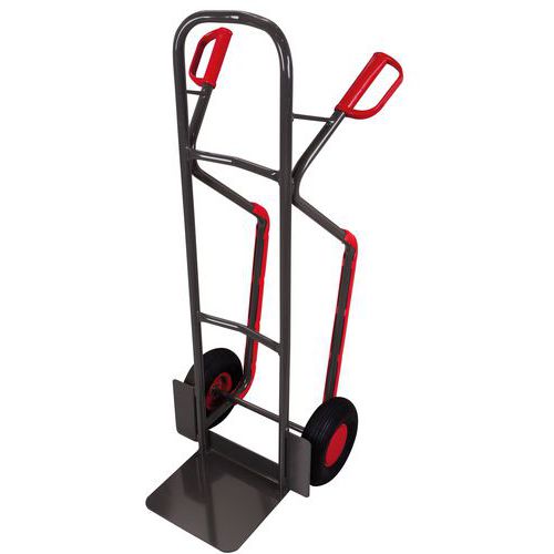 Rudl RU234 s ližinami, do 250 kg, 55 x 61,5 x 130,5 cm, nafukovací kola, šedý