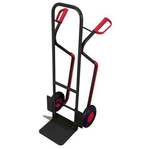 Rudl RU255 s ližinami, do 200 kg, s nafukovacími koly, šedý