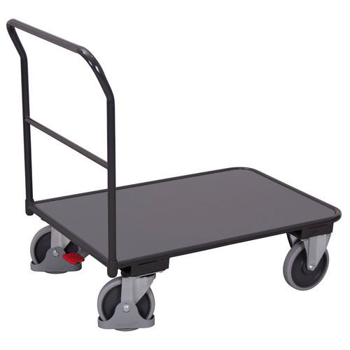 Plošinový vozík PV01, do 400 kg, 95 x 50 x 99 cm, šedý