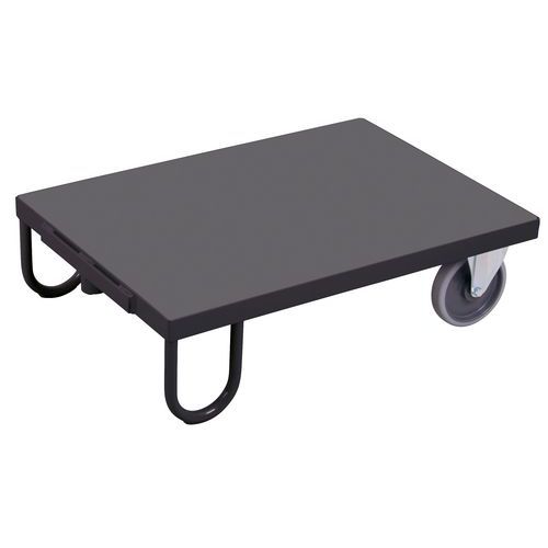 Dvoukolová transportní plošina, do 500 kg, šedá, 90,5 x 49,5 x 28,5 cm