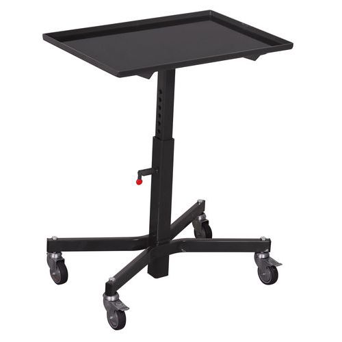 Transportní zvedací stojan, do 150 kg, výška 53,5 - 81 cm, šedý