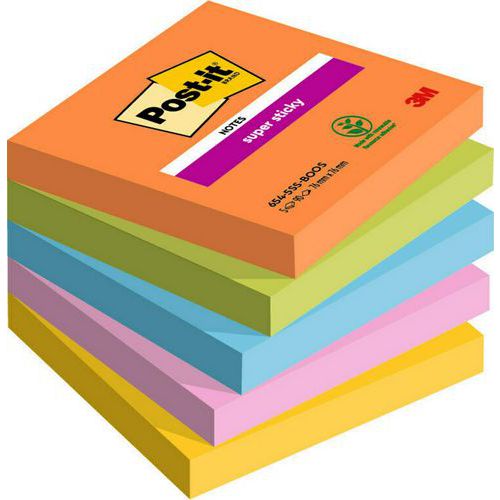 Post-it Super Sticky bločky, 76 x 76 x 51 mm