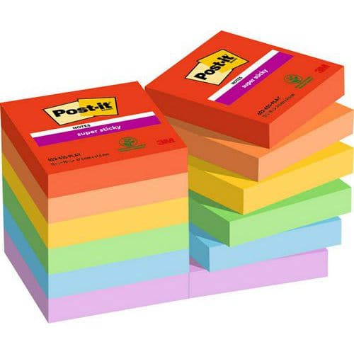 Post-it Super Sticky bločky, 47 x 47 x  58,8 mm