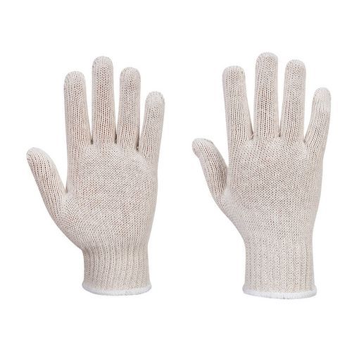 Pletené rukavice String Liner (288 párů), bílá, vel.L