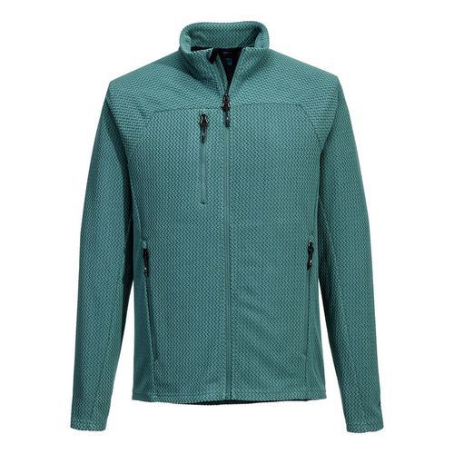 EV4 Texturovaný fleece, modrá/zelená, vel.L