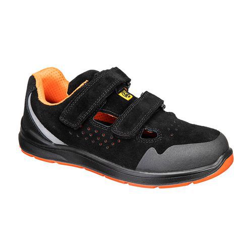Sandál S1P ESD SR FO, černá/šedá, vel.35