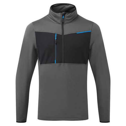 WX3 Tech Fleece poloviční zip, šedá, vel.L