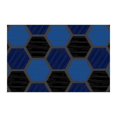Vnitřní čisticí rohož Déco Design™ Imperial Honeycomb, modrá, 60 x 90 cm