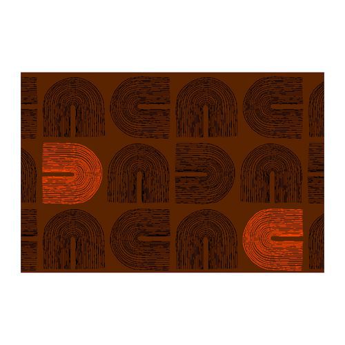 Vnitřní čisticí rohož Déco Design™ Imperial Arches, hnědá, 150 x 90 cm