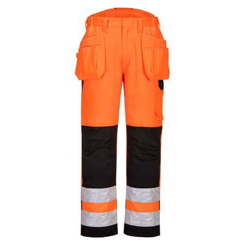 Kalhoty Holster PW3 Hi-Vis Stretch, černá/oranžová, normální, vel. S