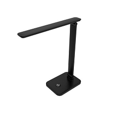 LED stolní lampa Platinet 5W, nabíjecí 6 000 mAh, USB port, černá
