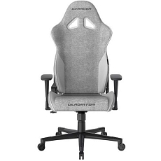 Herní židle DXRacer GLADIATOR, šedá/bílá, látková