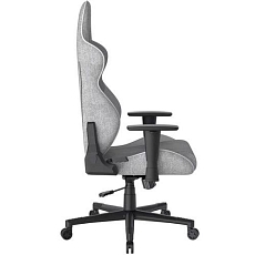 Herní židle DXRacer GLADIATOR, šedá/bílá, látková