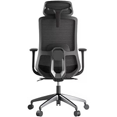 Kancelářská židle WISDOM, černý plast, tmavě šedá