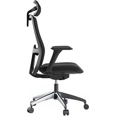 Kancelářská židle WISDOM, černý plast, tmavě šedá