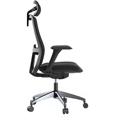 Kancelářská židle WISDOM, černý plast, tmavě šedá