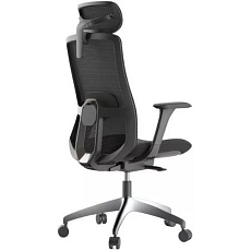 Kancelářská židle WISDOM, černý plast, tmavě šedá