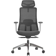 Kancelářská židle WISDOM, šedý plast, světle šedá