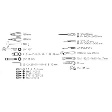 Sada ručního nářadí, 60 ks