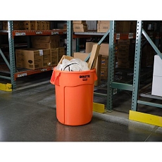 Plastový kontejner Rubbermaid Brute Hi-Vis, objem 121 l