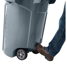 Pojízdný plastový kontejner Rubbermaid Brute, objem 166,5 l