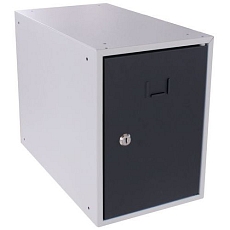 Svařované šatní boxy Manutan Expert Renly, bílý/modrý