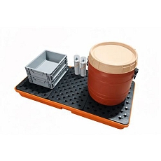 Plastová záchytná vana s roštem, kapacita 90 l