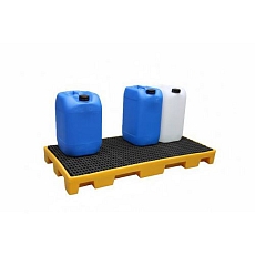 Modulová plastová záchytná vana s roštem, kapacita 60 l