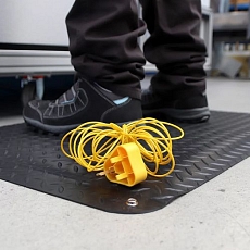 Antistatická protiúnavová průmyslová rohož s diamantovým povrchem, 90 cm x 18,3 m